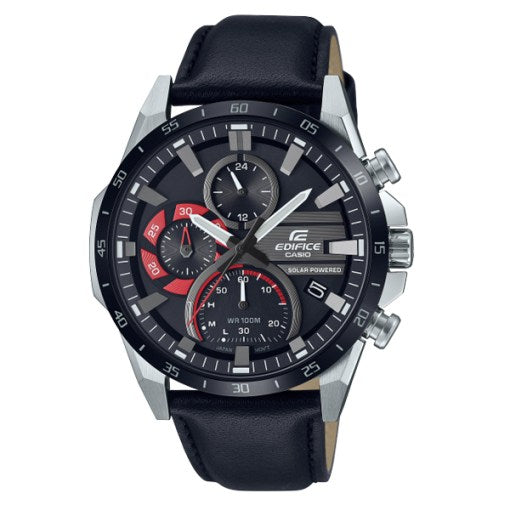 Casio Edifice EQS-940BL-1AV Leather Strap Solar Powered Watch